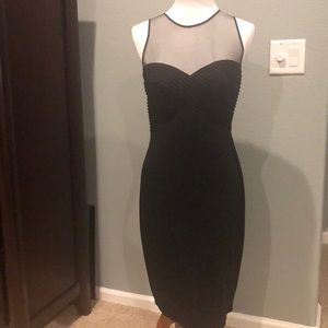 Black Tadashi Shoji cocktail dress size M